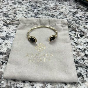 Kendra Scott Andy pinch cuff bracelet - gold and black